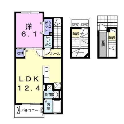 カノン　フィオーレ 303【管理NO：1-021906501-03030】 ★家具家電は申し込み後に搬入しますの物件画像