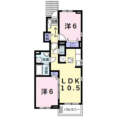 コート　ベルフィオーレ 101【管理NO：1-019601101-01010】 2026年07月上旬入居可能の物件画像