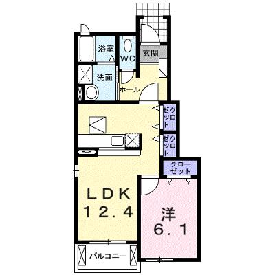 アンソレイユ西山Ⅱ 102【管理NO：1-015651302-01020】 ★家具家電は申し込み後に搬入しますの物件画像