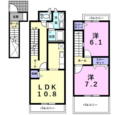 エテルノ 205【管理NO：1-014627201-02040】 ★家具家電は申し込み後に搬入しますの物件画像