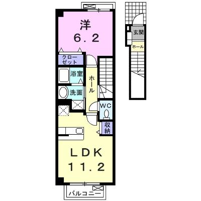 リオト－レス 205【管理NO：1-012174801-02040】 ★家具家電は申し込み後に搬入しますの物件画像