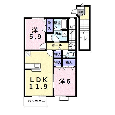 エクセランⅠ 202【管理NO：1-011586001-02020】 ★家具家電は申し込み後に搬入しますの物件画像