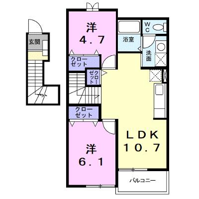 エクセルグリーン 202【管理NO：1-011066001-02020】 ★家具家電は申し込み後に搬入しますの物件画像
