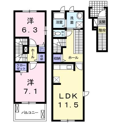カ－サ・サンリット 201【管理NO：1-016527401-02010】 2026年07月中旬入居可能の物件画像