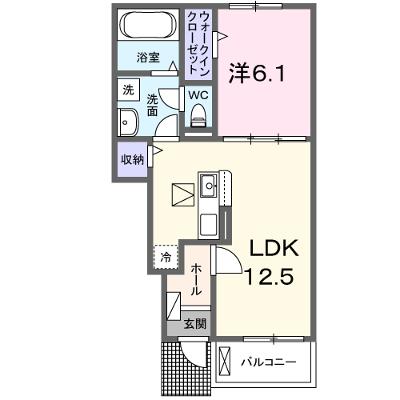 イースト　オレヌ 102【管理NO：1-027967101-01020】 ★家具家電は申し込み後に搬入します★ ★2026年08月中旬入居可能★の物件画像