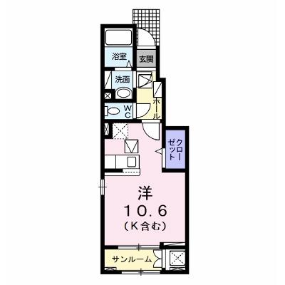 パークサイド白土Ⅱ 103【管理NO：1-027491901-01030】 ★家具家電は申し込み後に搬入します★の物件画像