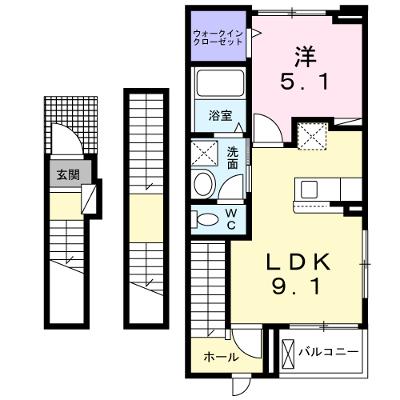 ＦＦヒルズ２ 301【管理NO：1-027242002-03010】 ★家具家電は申し込み後に搬入しますの物件画像