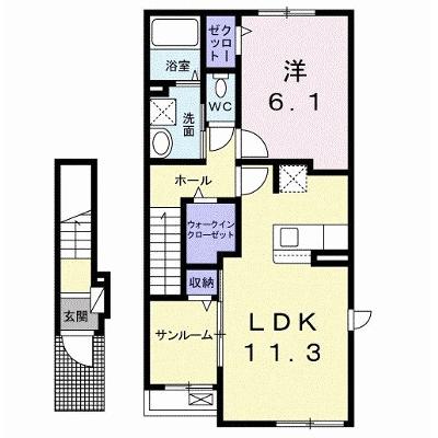 クレール　コンドウ 205【管理NO：1-026949801-02040】 ★家具家電は申し込み後に搬入します 2026年09月中旬入居可能の物件画像