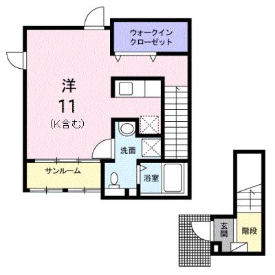 ファシェーネ 201【管理NO：1-020540201-02010】 ★家具家電は申し込み後に搬入します 2026年07月上旬入居可能の物件画像