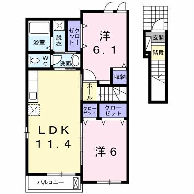 コ－ポ　ラ・メ－ルⅡ 201【管理NO：1-018085401-02010】 ★家具家電は申し込み後に搬入します 2026年08月上旬入居可能の物件画像