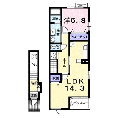 パークス古見 202【管理NO：1-014949201-02020】 ★家具家電は申し込み後に搬入します★の物件画像