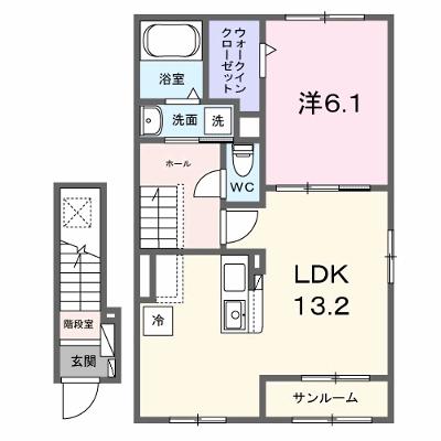 メゾン　ルミエール 205【管理NO：1-028364601-02040】 ★家具家電は申し込み後に搬入しますの物件画像