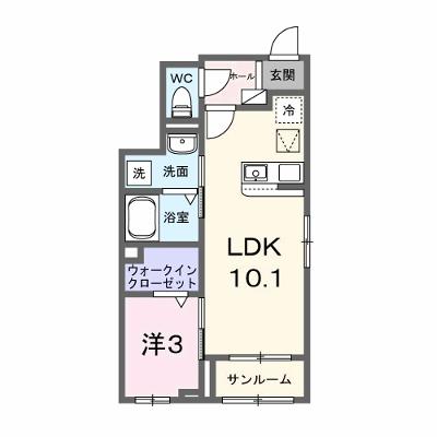 グラース　アン 101【管理NO：1-028358101-01010】 ★家具家電は申し込み後に搬入します 2026年08月上旬入居可能の物件画像