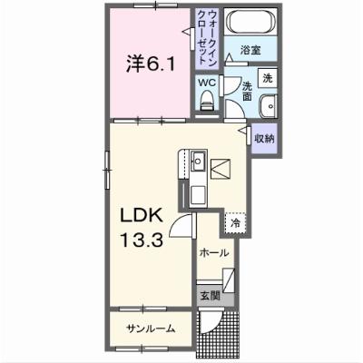 ジュネス　ＨＡＹＡＫＡＷＡ　Ⅲ 101【管理NO：1-028267101-01010】 ★家具家電は申し込み後に搬入しますの物件画像