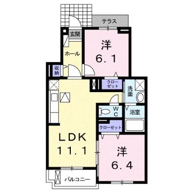 ラフィナート　Ｅ 102【管理NO：1-018771402-01020】 ★家具家電は申し込み後に搬入します★の物件画像