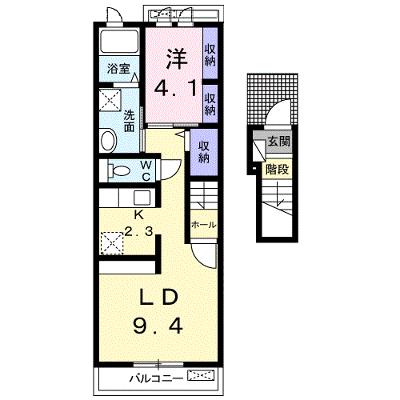 ヴィオラ２１　Ⅱ 201【管理NO：1-023096401-02010】 ★家具家電は申し込み後に搬入します★ ★2026年09月中旬入居可能★の物件画像