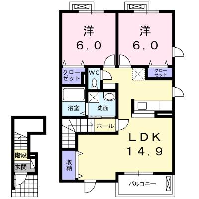 ティアモ　Ｃ 203【管理NO：1-018130103-02030】 ★家具家電は申し込み後に搬入します 2026年08月上旬入居可能の物件画像