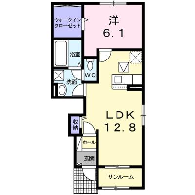 カーサ和泉　Ｂ 103【管理NO：1-026516502-01030】 ★家具家電は申し込み後に搬入します★の物件画像