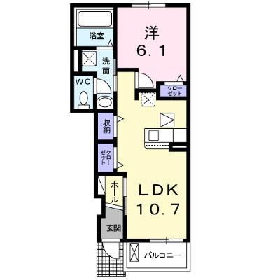 ファイン　ビラ 102【管理NO：1-024774001-01020】 ★家具家電は申し込み後に搬入します 2026年07月中旬入居可能の物件画像