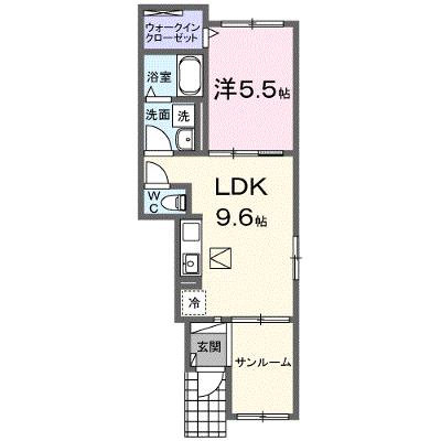 ＣｏＣｏ（ココ） 103【管理NO：1-027214201-01030】 ★家具家電は申し込み後に搬入します★の物件画像