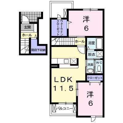フルール 203【管理NO：1-013036401-02030】 ★家具家電は申し込み後に搬入します★の物件画像