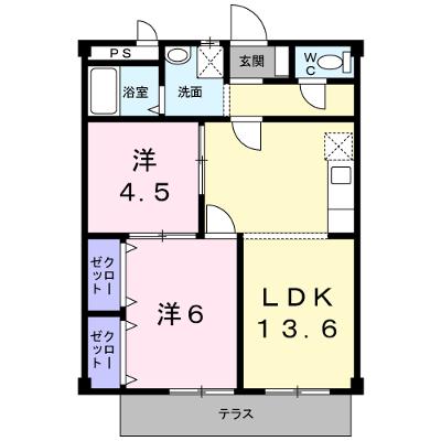 三滝ハイツ 1B【管理NO：1-003828401-01020】 ★家具家電は申し込み後に搬入しますの物件画像