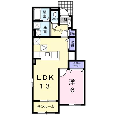 クローバー　Ｂ 103【管理NO：1-024164302-01030】 ★家具家電は申し込み後に搬入します 2026年07月下旬入居可能の物件画像