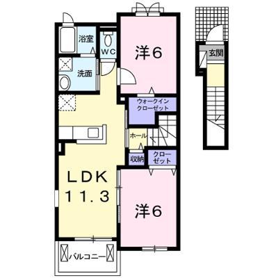 クローバー　Ａ 205【管理NO：1-024164301-02040】 ★家具家電は申し込み後に搬入しますの物件画像