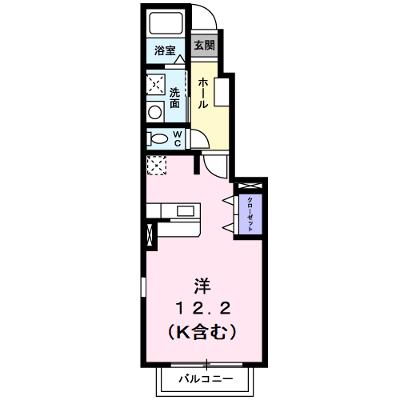 エスポワールドゥ白山 106【管理NO：1-014312401-01050】 ★家具家電は申し込み後に搬入します★の物件画像
