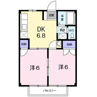 フラワーニュータウン 202【管理NO：1-006873701-02020】 ★家具家電は申し込み後に搬入します★の物件画像