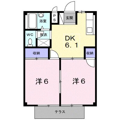 メゾンカリーノ 1A【管理NO：1-004849401-01010】 ★家具家電は申し込み後に搬入しますの物件画像
