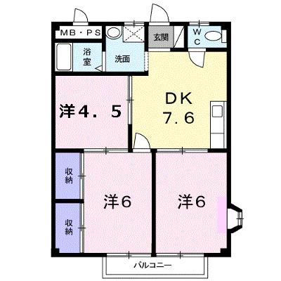 アーバンシー 2A【管理NO：1-004205201-02010】 ★家具家電は申し込み後に搬入しますの物件画像