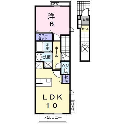 ベッロ　ジーリョⅡ 201【管理NO：1-018061401-02010】 ★家具家電は申し込み後に搬入しますの物件画像