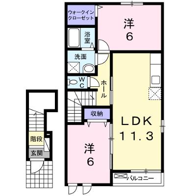 コモド・ジャルダン 202【管理NO：1-016568801-02020】 ★家具家電は申し込み後に搬入しますの物件画像
