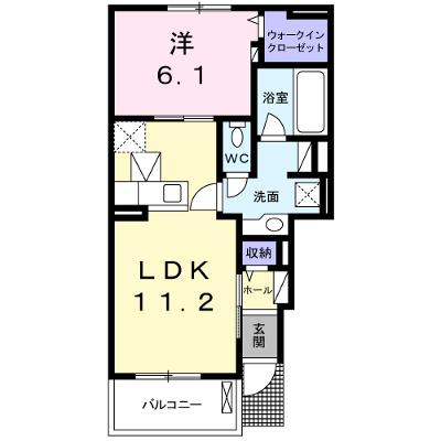 サイネリアⅡ 101【管理NO：1-020686102-01010】 ★家具家電は申し込み後に搬入しますの物件画像