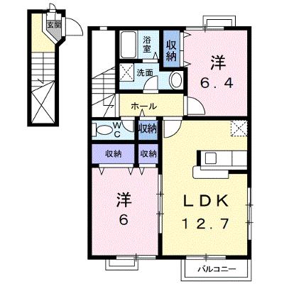 夢が丘ガーデンハイツⅢ 201【管理NO：1-011985203-02010】 ★家具家電は申し込み後に搬入しますの物件画像