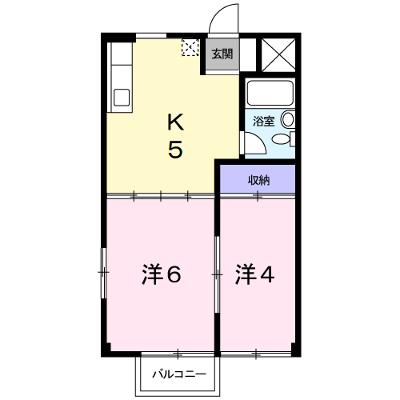 サンビレッジ稲生 2-D【管理NO：1-004926901-02040】 ★家具家電は申し込み後に搬入します★の物件画像