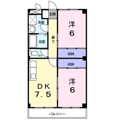 ハミングバートⅡ 2-A【管理NO：1-003889501-02010】 ★家具家電は申し込み後に搬入します★の物件画像