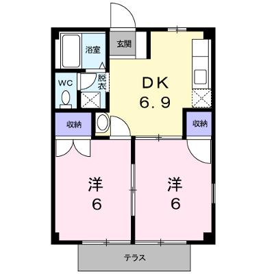 マザーグースⅠ 1-A【管理NO：1-003875101-01010】 ★家具家電は申し込み後に搬入しますの物件画像
