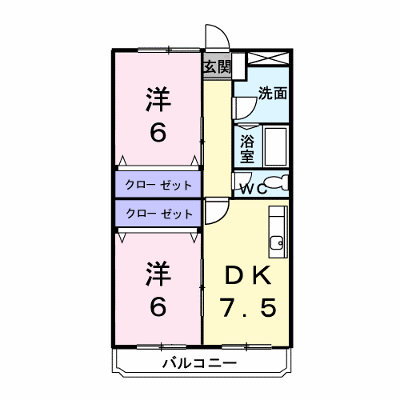 プラドール９２ 2-F【管理NO：1-002823101-02060】 ★家具家電は申し込み後に搬入しますの物件画像