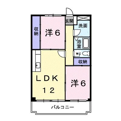 パレスピュアⅡ 3B【管理NO：1-002208301-03020】 ★家具家電は申し込み後に搬入しますの物件画像