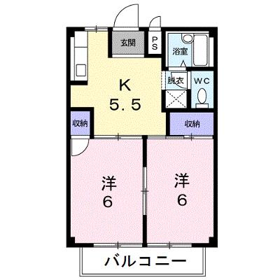 シティハイツ吉沢Ｃ 2-B【管理NO：1-001737601-02020】 ★家具家電は申し込み後に搬入しますの物件画像