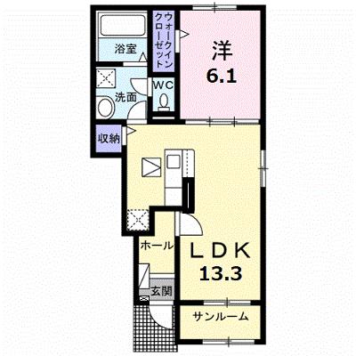 グランデ 105【管理NO：1-028724301-01040】 ★家具家電は申し込み後に搬入します 2026年10月上旬入居可能の物件画像