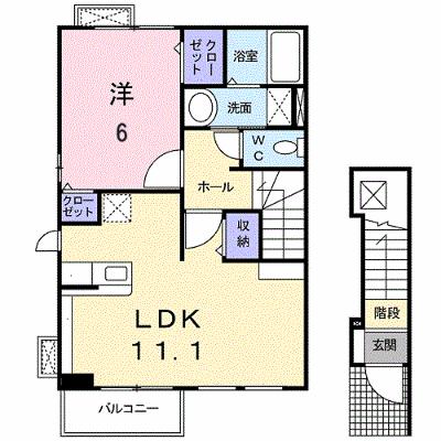 アレグリアⅠ棟 201【管理NO：1-016138601-02010】 ★家具家電は申し込み後に搬入します★の物件画像