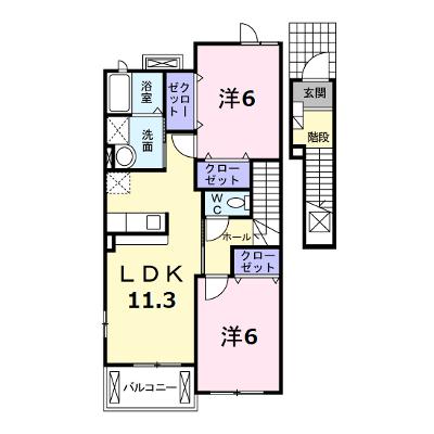 レ・フルーレットＡ棟 202【管理NO：1-015763801-02020】 ★家具家電は申し込み後に搬入しますの物件画像