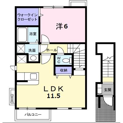 アップルン 201【管理NO：1-014353101-02010】 ★家具家電は申し込み後に搬入します 2026年09月中旬入居可能の物件画像