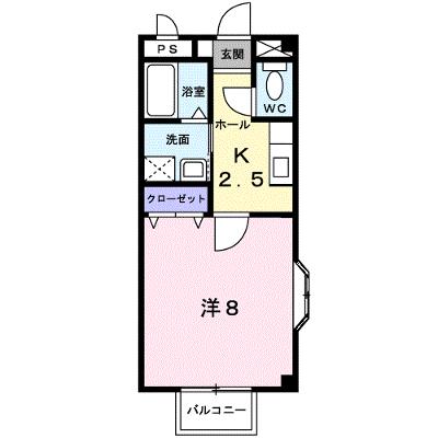 ヴィル　クラージュ 201【管理NO：1-012003701-02010】 ★家具家電は申し込み後に搬入しますの物件画像