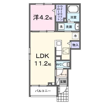 セレスティアⅠ 101【管理NO：1-028261101-01010】 ★家具家電は申し込み後に搬入します 2026年08月下旬入居可能の物件画像