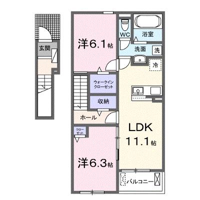 バンブー　オン 203【管理NO：1-027898301-02030】 ★家具家電は申し込み後に搬入しますの物件画像