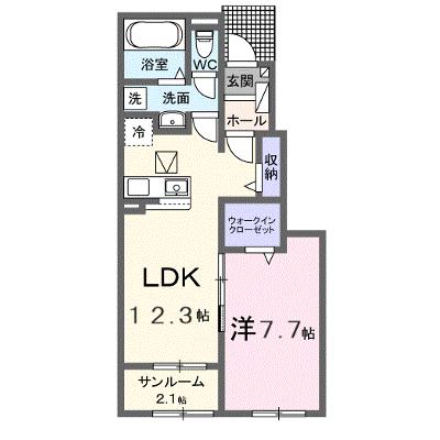セイバリー　プリムローズ　Ⅱ 104【管理NO：1-026994901-01040】 ★家具家電は申し込み後に搬入します★の物件画像